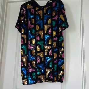Endless Rose Multicolored sequins dress